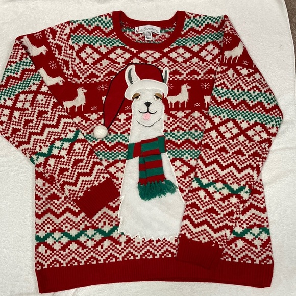 Jolly sweaters men’s xl ugly llama Christmas sweater - Picture 1 of 9